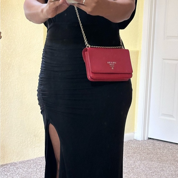 Prada Pattina Soft Calkskin and Saffiano leather, Mini Bag, Color Red - Picture 4 of 11